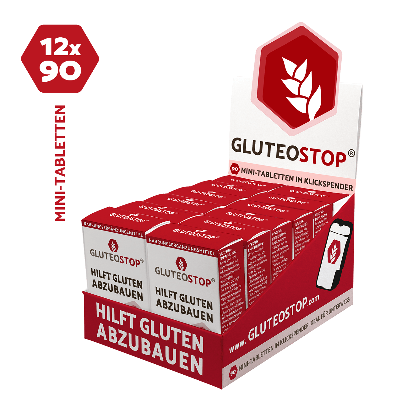 GluteoStop® 12er VORRATSPACK